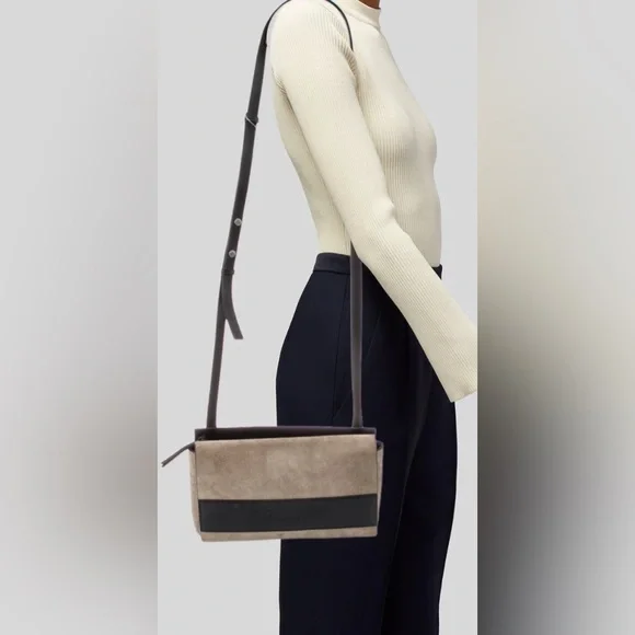 NWOT! Rag & Bone Suede and Leather Flap Crossbody